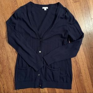 GAP Navy Blue Button Front Cardigan